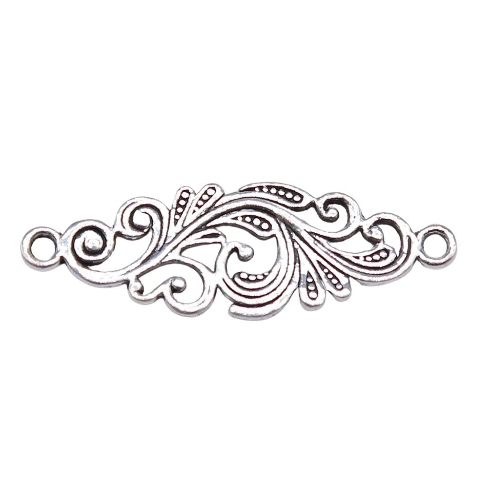 30x10mm 0.9g Multicolor Zinc Alloy Auspicious Cloud Connector Charm for DIY Bracelet Jewelry Making