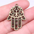 35x24mm 3.4g Multicolor Zinc Alloy Hand Charm Pendant for DIY Necklace Bracelet Making