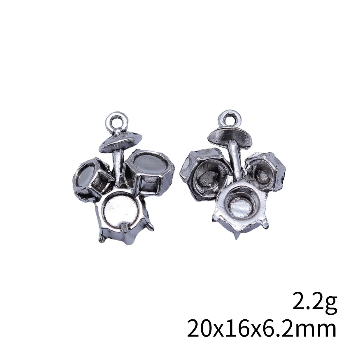 20x16x6.2mm 2.2g Zinc Alloy Charm Pendants for DIY Jewelry Accessories