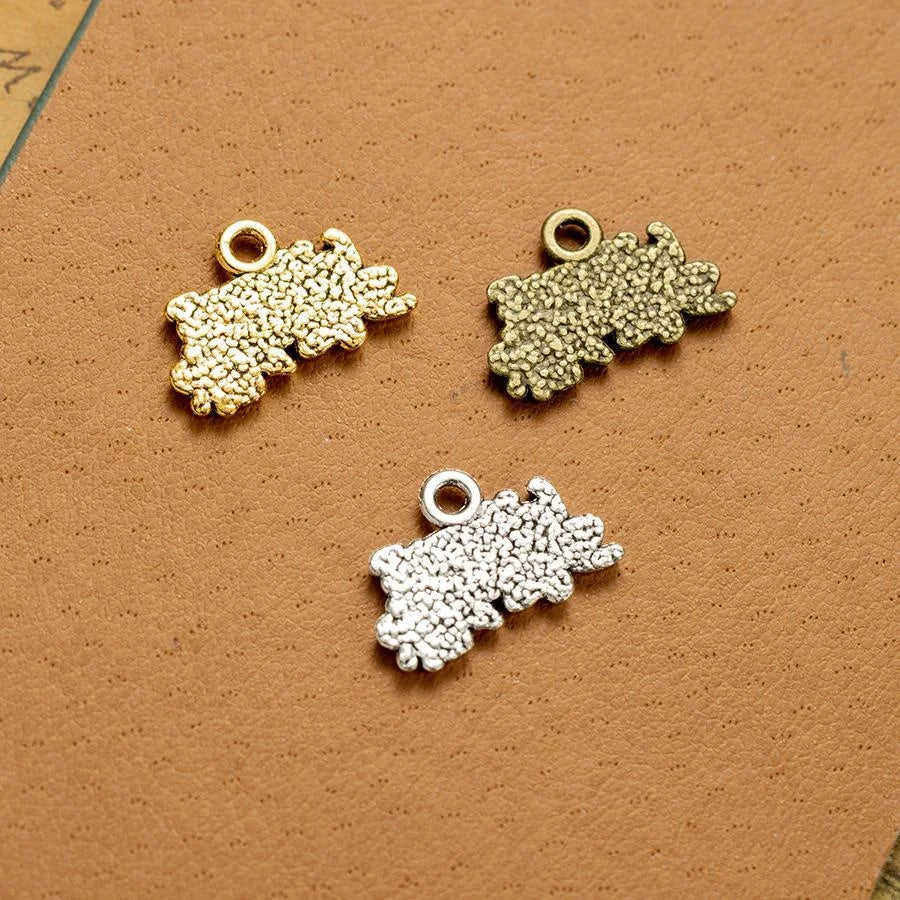 19x13MM Zinc Alloy Letter Charm Pendant for DIY Necklace Bracelet Jewelry Making
