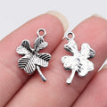 11x15mm 0.6g Multicolor Zinc Alloy Four Leaf Clover Charm Pendant for DIY Bracelet Jewelry Making