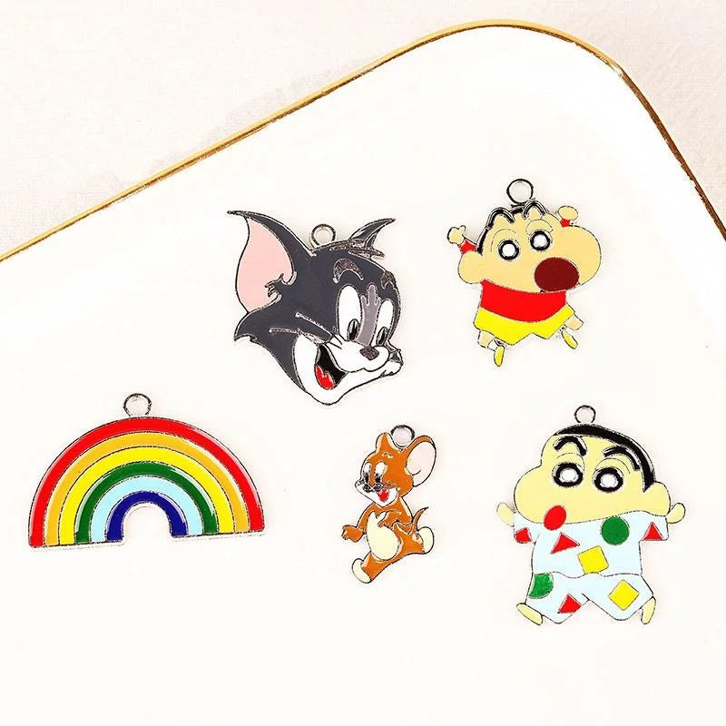 Zinc Alloy Rainbow Charm Pendant for DIY Necklace Bracelet Jewelry Making