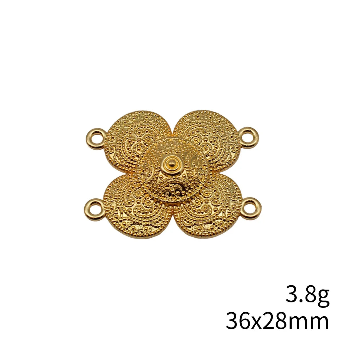 36x28mm 3.8g Multicolor Zinc Alloy Four Hole Body Chain Connector Charm for DIY Waist Chain Jewelry