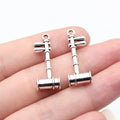 28x11mm 1.9g Antique Silver Zinc Alloy Erhu Musical Instrument Charm Pendant for DIY Jewelry Making