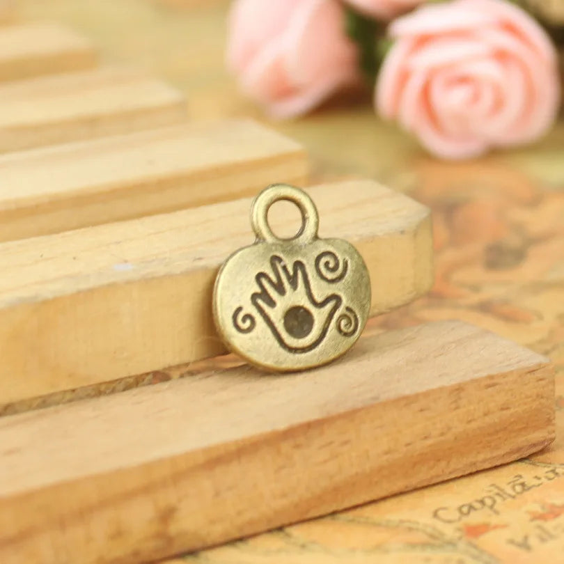16x14MM Antique Silver Zinc Alloy Hand Charm Pendant for DIY Necklace Bracelet Jewelry Making