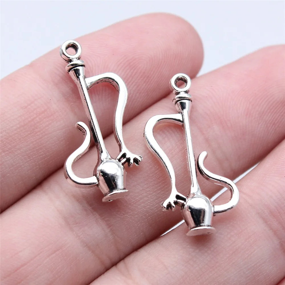 13x27mm 1.8g Antique Silver Zinc Alloy Hip Flask Charm Pendant for DIY Bracelet Necklace Making