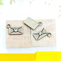 12x9MM Antique Silver Zinc Alloy Love Letter Charm Pendant for DIY Necklace Bracelet Jewelry Making