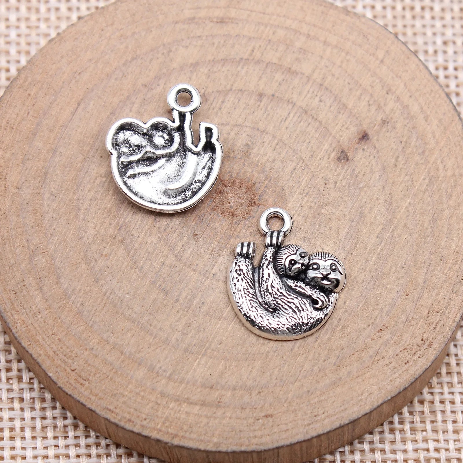 18x15mm 1.2g Multicolor Zinc Alloy Sloth Charm Pendant for DIY Necklace Bracelet Jewelry Making