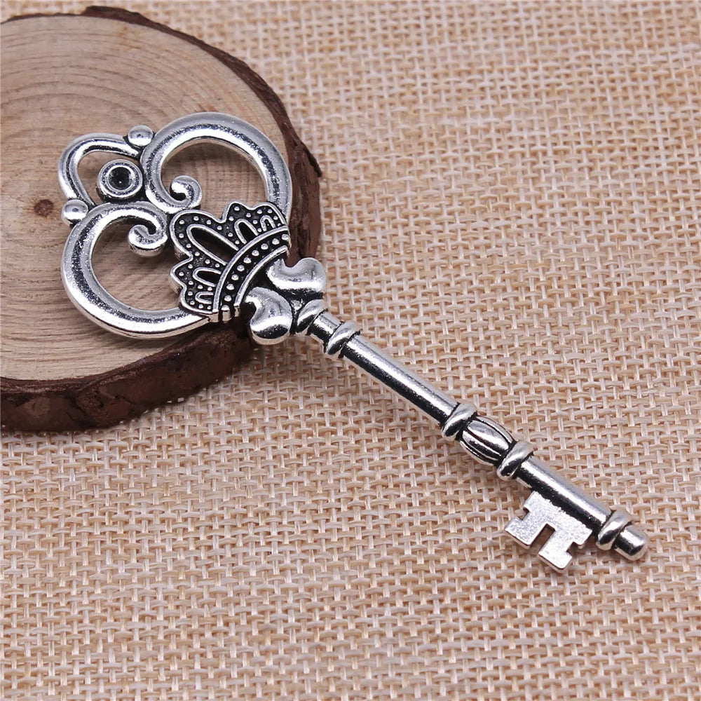 82x32mm 11.1g Multicolor Zinc Alloy Large Key Charm Pendant for DIY Necklace Bracelet Making