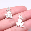 22x14mm 1.6g Antique Silver Zinc Alloy Frog Prince Charm Pendant for Bracelet Necklace DIY Jewelry