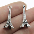 29x11x11mm 1.9g Iron 3D Eiffel Tower Charm Pendant for DIY Necklace Bracelet Jewelry Accessories