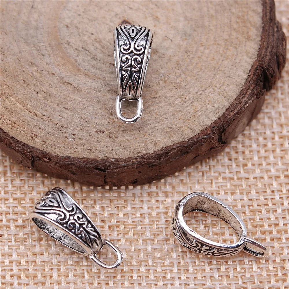 17x6mm 1g Multi Color Zinc Alloy Connector Bail Pendant Findings for DIY Bracelet Necklace Making