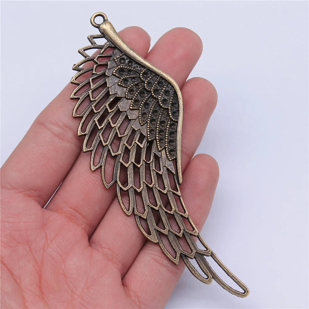 108mm 18.3g Multicolor Zinc Alloy Large Wing Charm Pendant for DIY Necklace Bracelet Jewelry Making