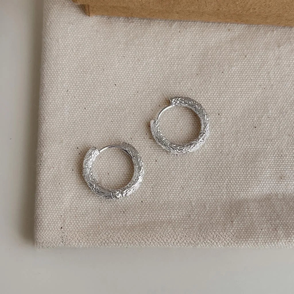 Casual Copper Round Geometric Stud Earrings Minimalist Commuter Versatile Jewelry