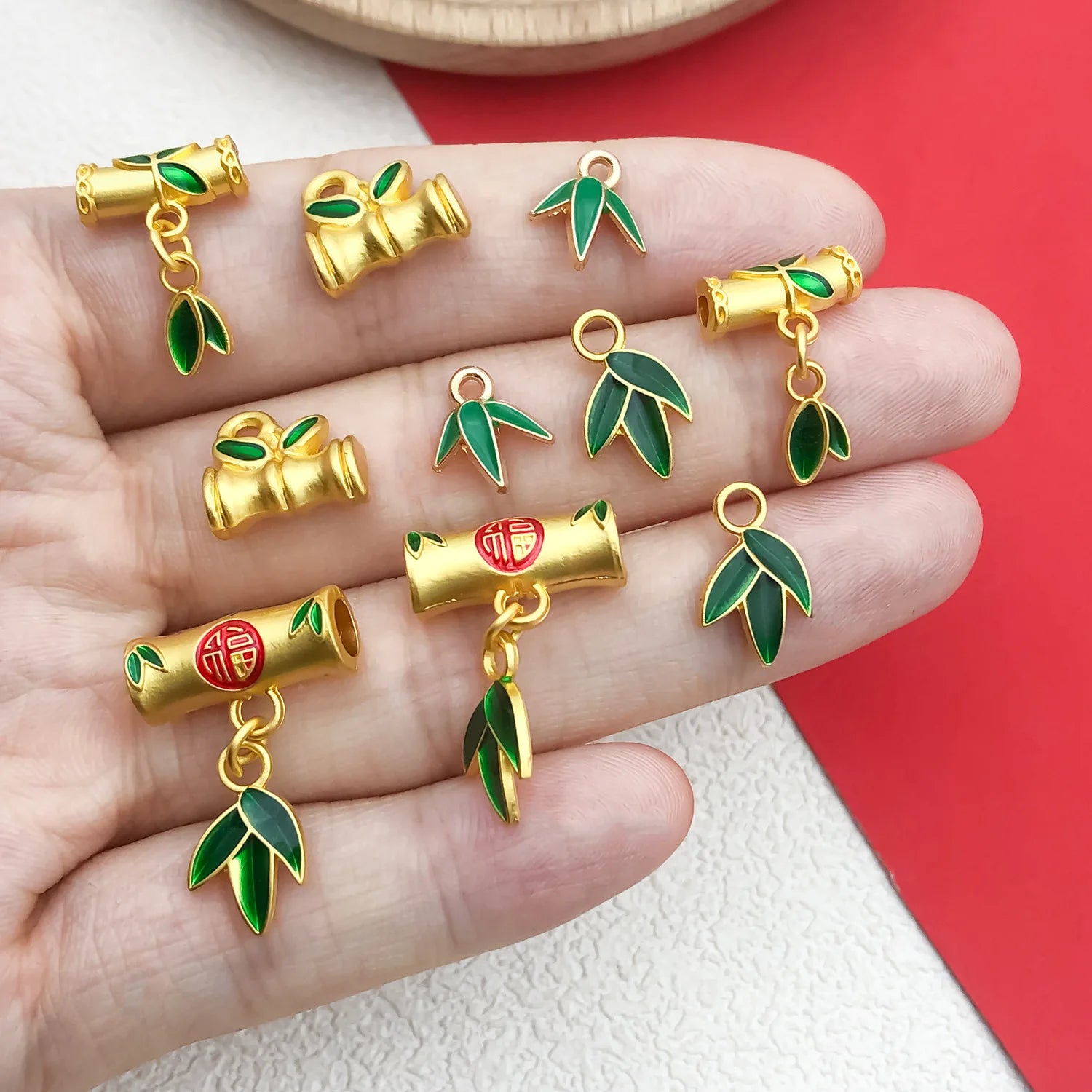 Enamel Zinc Alloy Enamel Beads Style 1055