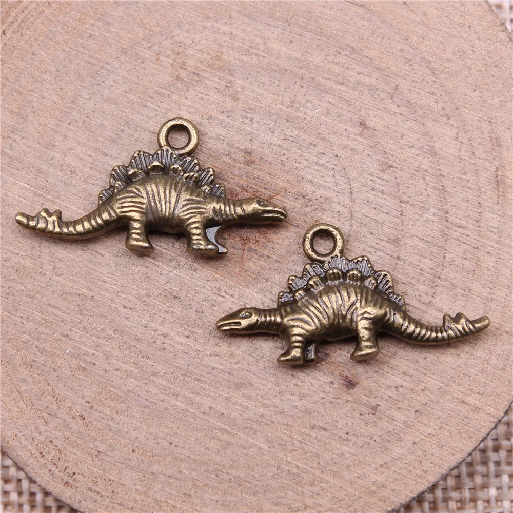 13x26mm 1.8g Multicolor Zinc Alloy Dinosaur Charm Pendant for DIY Bracelet Necklace Making