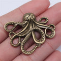 42x35mm 7g Multicolor Zinc Alloy Octopus Fish Charm Pendant for DIY Necklace Bracelet Jewelry Making