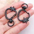 Enamel Zinc Alloy Strawberry Dog Lobster Clasps