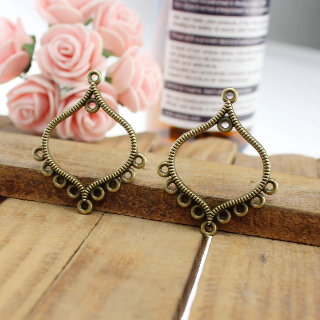 30x37MM Antique Silver Zinc Alloy Hollow Charm Pendant for DIY Necklace Bracelet Jewelry Making