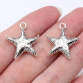24x21mm 3.2g Multicolor Zinc Alloy Starfish Charm Pendant for DIY Ocean Theme Jewelry Making