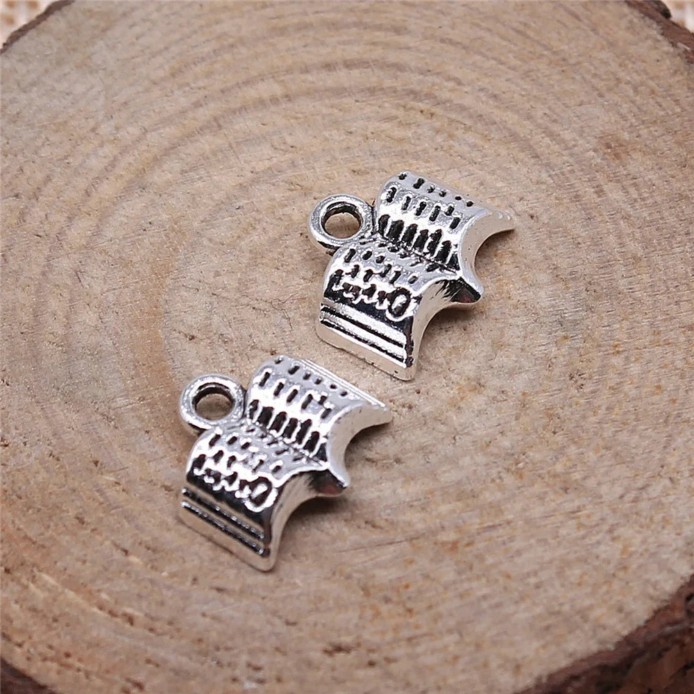 11mm 0.9g Multicolor Zinc Alloy Book Charm Pendant for DIY Necklace Bracelet Jewelry Making