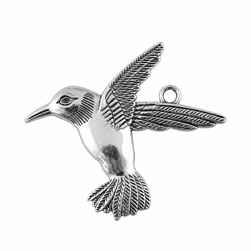 68x61mm 11.3g Multicolor Zinc Alloy Big Bird Charm Pendant for DIY Necklace Bracelet Jewelry Making