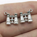 15x15mm 2.4g Antique Silver Zinc Alloy Telescope Charm Pendant for DIY Jewelry Making