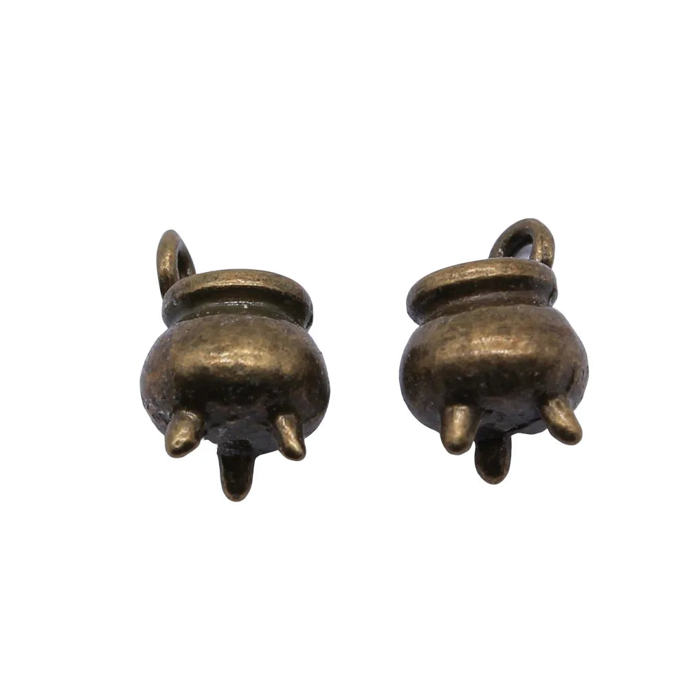 11x8x8mm 2.2g Multicolor Zinc Alloy Incense Burner Charm Pendant for DIY Necklace Bracelet Jewelry Making