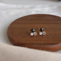 Sweet Cool Star Stud Earrings Copper Glass Crystal Minimalist Fashion Jewelry For Women
