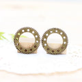 25MM Antique Silver Zinc Alloy Clock Gear Charm Pendant for DIY Necklace Bracelet Jewelry Making