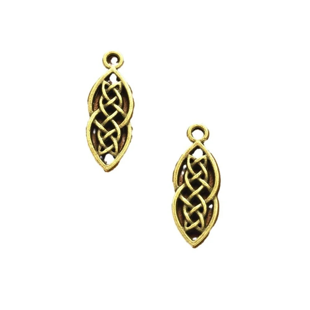26x10MM Antique Silver Zinc Alloy Hollow Charm Pendant for DIY Necklace Bracelet Jewelry Making