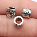 7.6x7.6x7mm 1g Multicolor Zinc Alloy Diamond Heart Pattern Large Hole Spacer Beads for DIY Bracelets