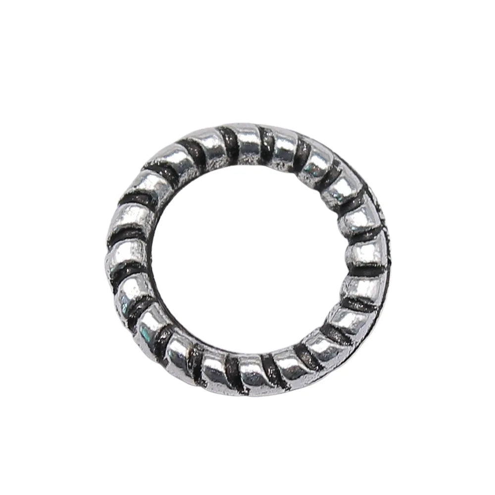 10x10mm 0.4g Multicolor Zinc Alloy Circle Ring Connector Charm Pendant for Jewelry Making