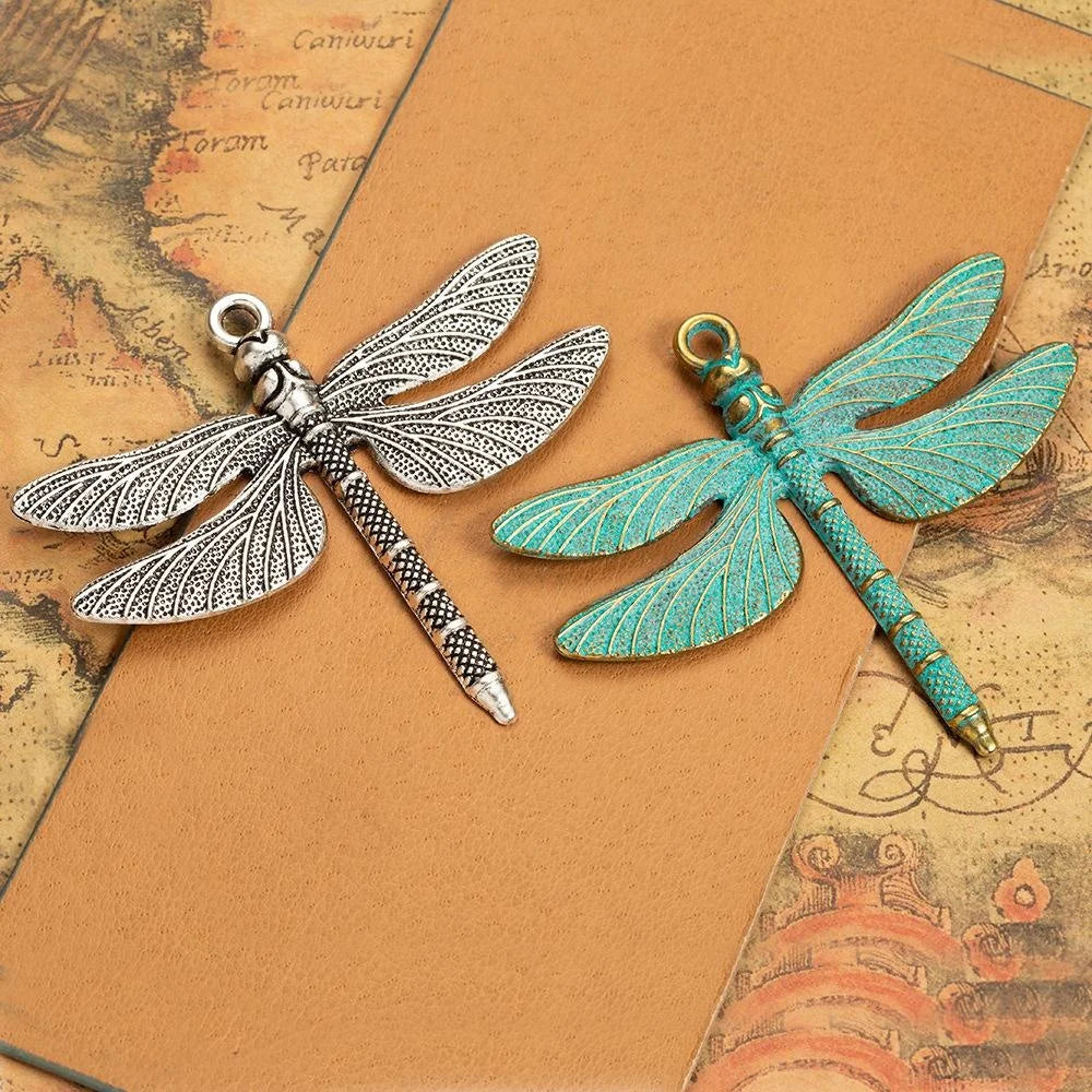 71x63MM Zinc Alloy Dragonfly Charm Pendant for DIY Necklace Bracelet Jewelry Making