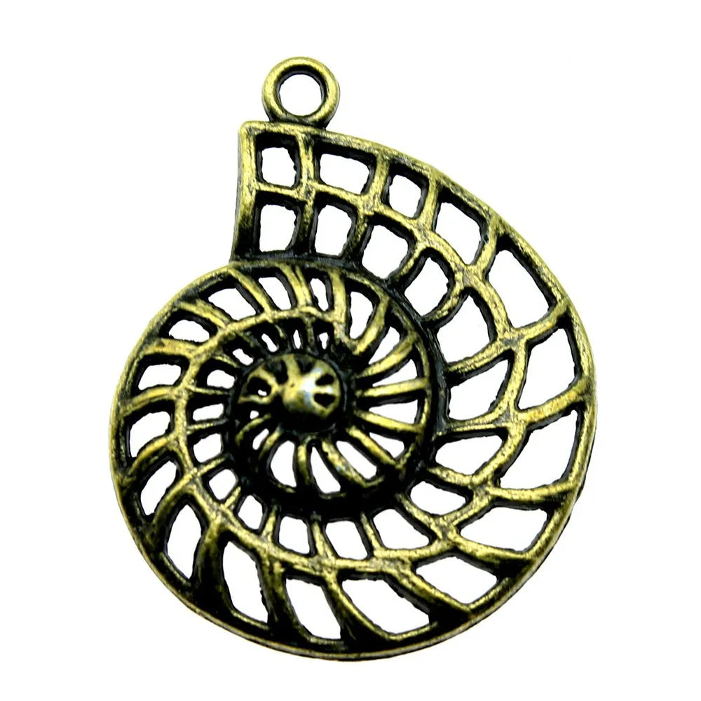 35x27mm 3.8g Multicolor Zinc Alloy Swirl Charm Pendant for DIY Bracelet Necklace Jewelry Making