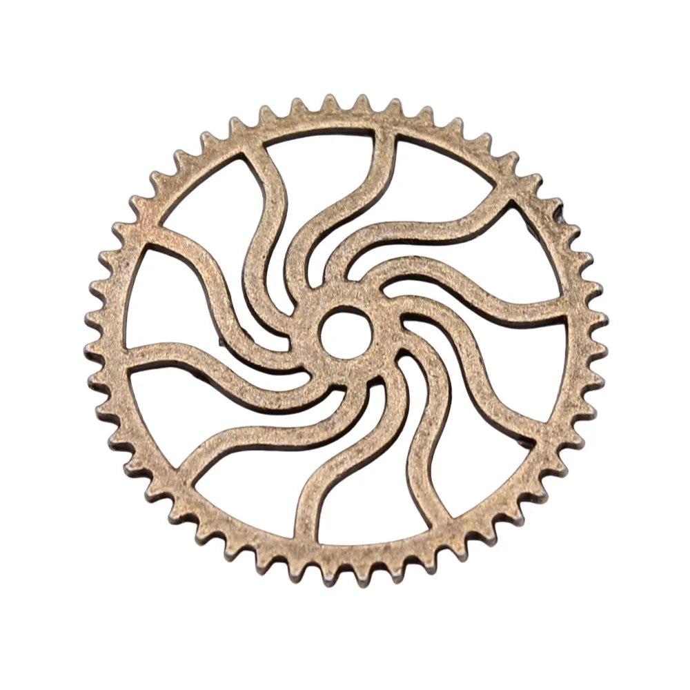 25mm 1.6g Multicolor Zinc Alloy Gear Charm Pendant for DIY Steampunk Necklace Bracelet Making