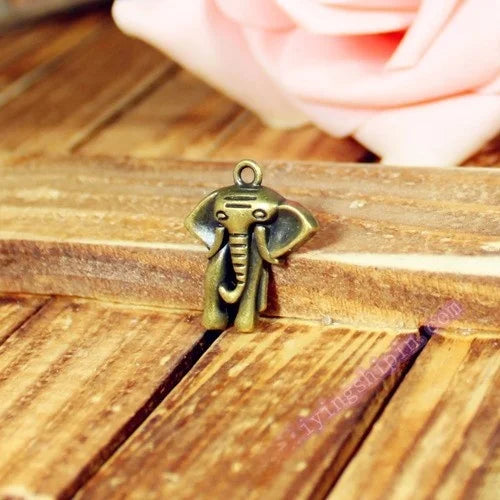 23x19MM Antique Silver Zinc Alloy Elephant Charm Pendant for DIY Necklace Bracelet Jewelry Making