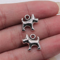 13x15mm 1.6g Multicolor Zinc Alloy Dog Charm Pendant for DIY Necklace Bracelet Jewelry Making