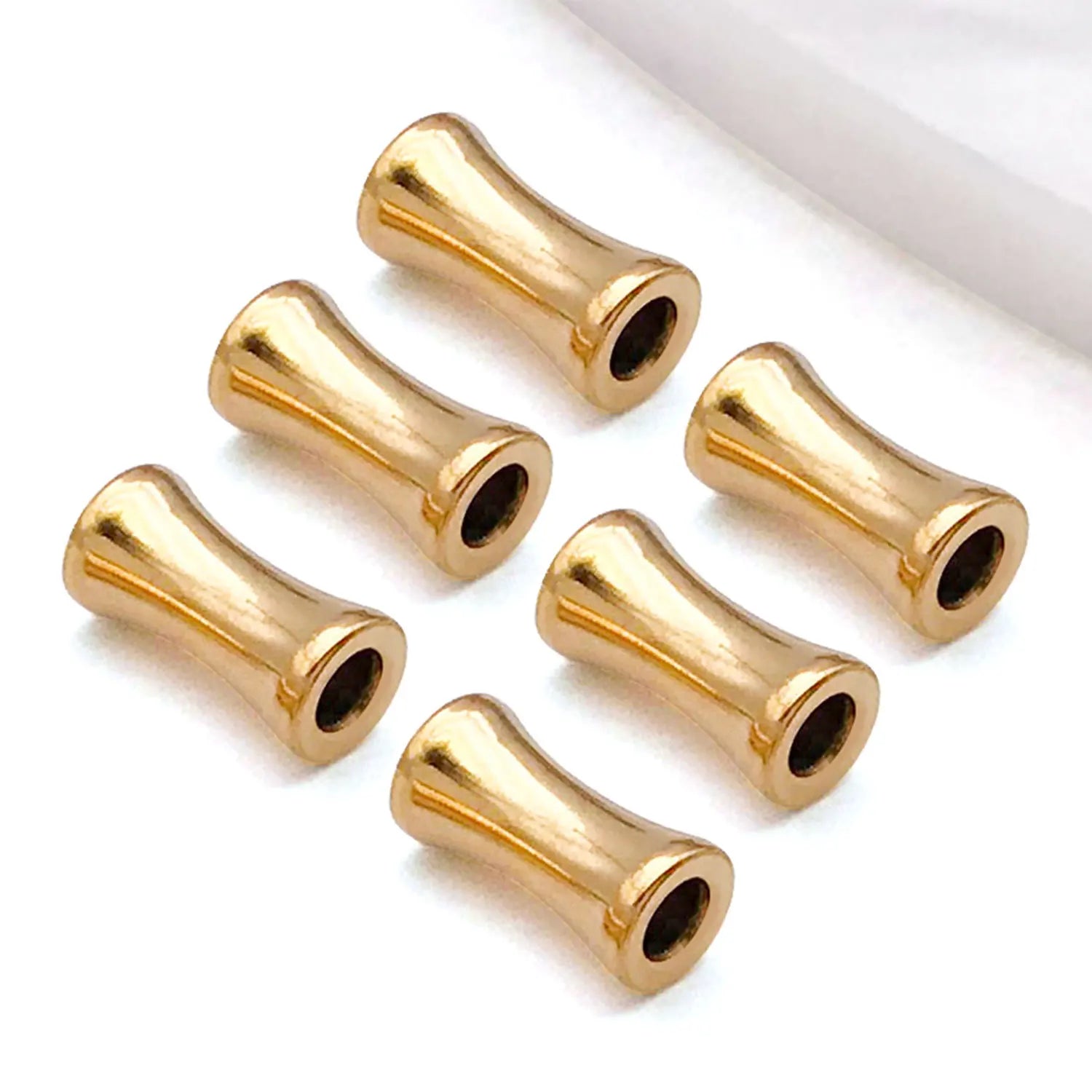 Vacuum Plated Stainless Steel Barrel Tube Spacer Beads for DIY Bracelets Necklaces