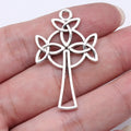 24x39mm 2.5g Antique Silver Zinc Alloy Celtic Knot Cross Charm Pendant for DIY Necklace Jewelry Making