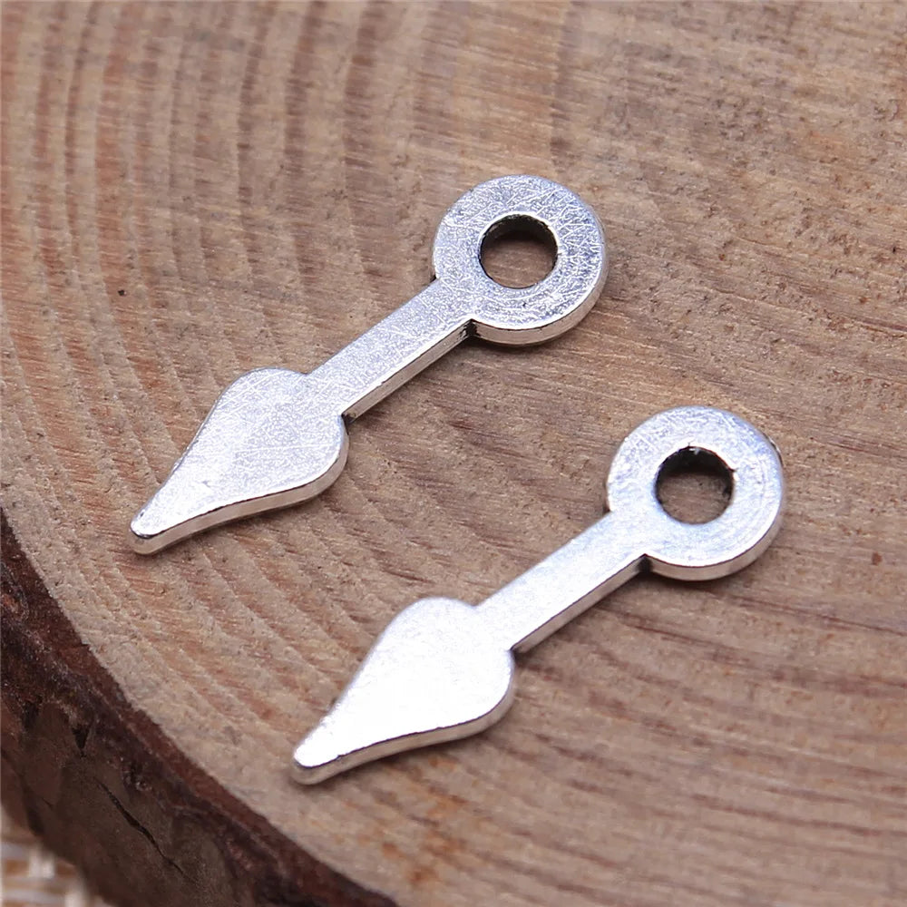 16x5mm 0.4g Zinc Alloy Pointer Charm Pendant for DIY Necklace Bracelet Jewelry Making