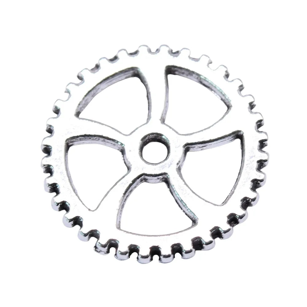 19x19mm 1.7g Multicolor Zinc Alloy Gear Charm Pendant for Steampunk DIY Necklace Bracelet Making
