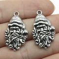 31x19mm 3.3g Multicolor Zinc Alloy Santa Claus Charm Pendant for DIY Christmas Jewelry Making