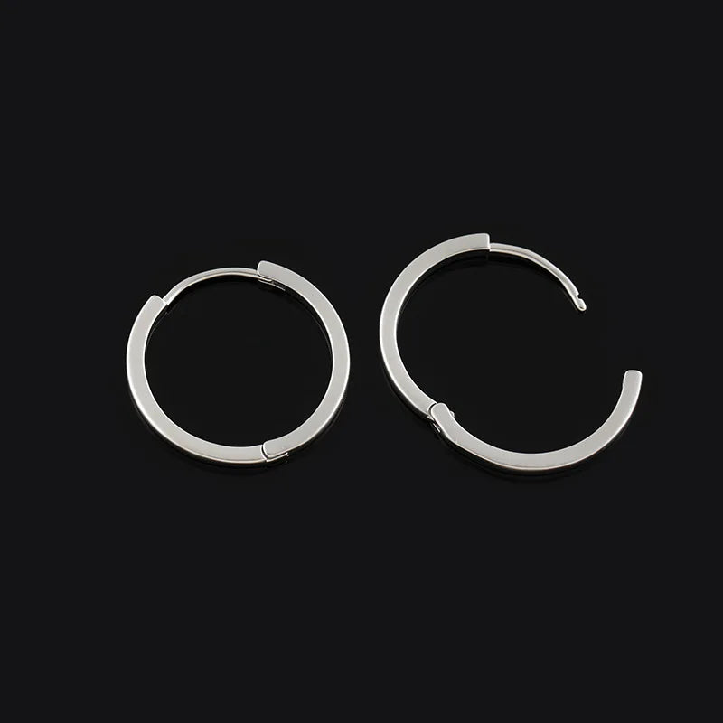 Elegant Gold Alloy Spiral Hoop Stud & Clip On No Piercing Minimalist Round Ear Cuff Earrings