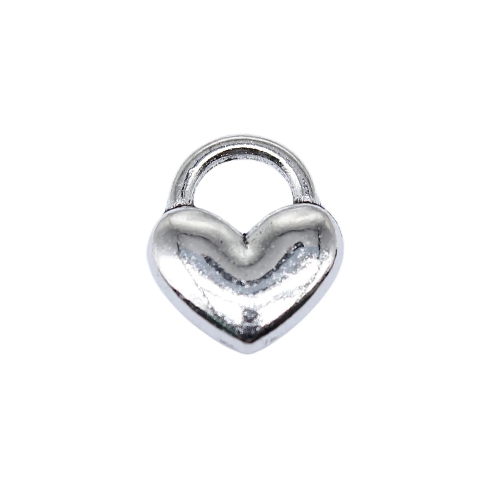 11x9mm 0.66g Antique silver zinc alloy Heart charm pendant for DIY necklace bracelet jewelry making