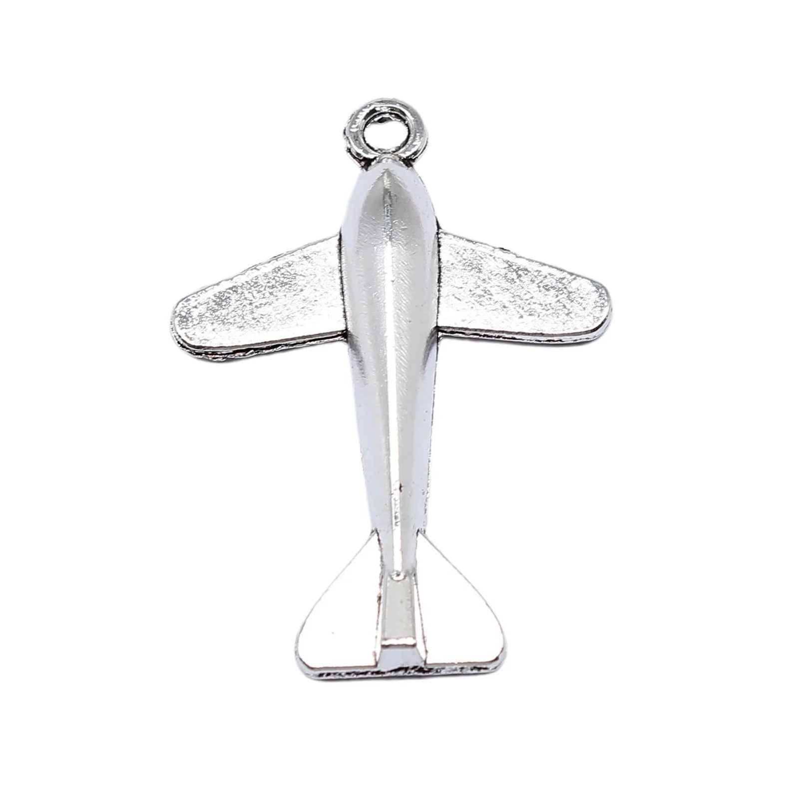 34x24mm 2.1g Antique Silver Zinc Alloy Airplane Charm Pendant for DIY Necklace Bracelet Accessories