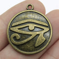 27mm 4.5g Multicolor Zinc Alloy Eye of Horus Charm Pendant for DIY Jewelry Making