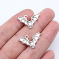 23x15mm 1.4g Antique Silver Zinc Alloy Bat Charm Pendant for DIY Necklace Bracelet Jewelry Making