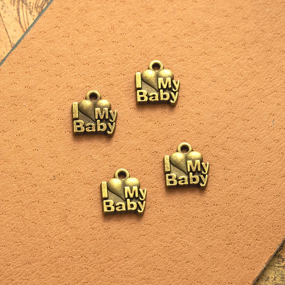11x10MM Antique Silver Zinc Alloy Heart Charm Pendant for DIY Necklace Bracelet Jewelry Making