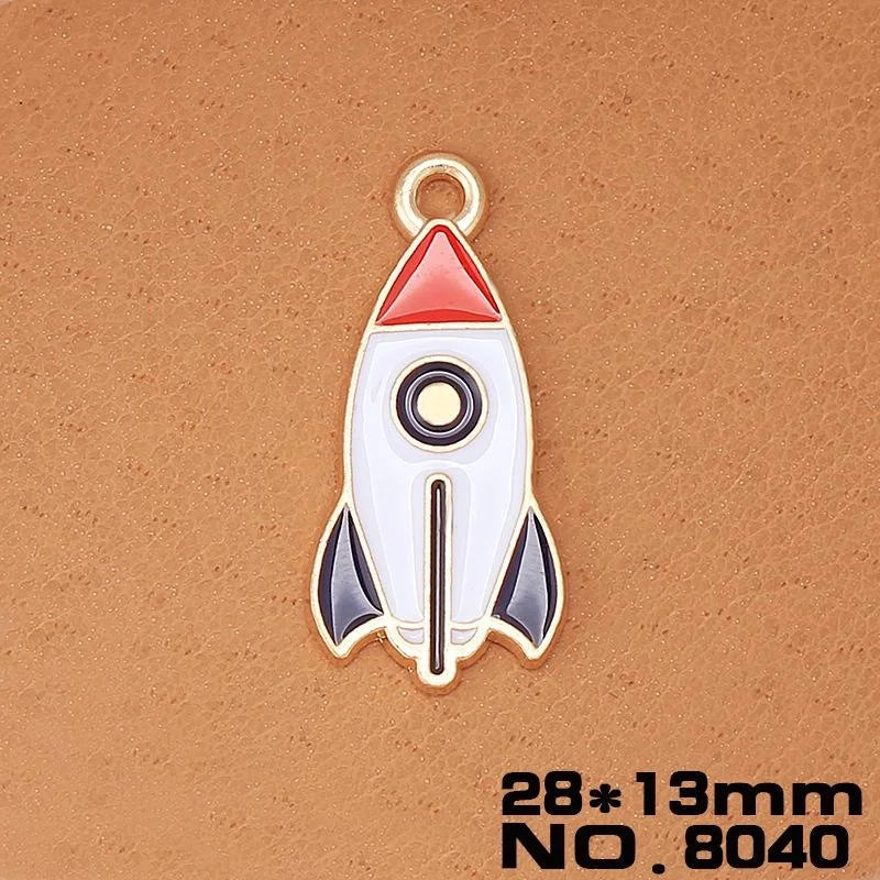 Zinc Alloy Rocket Charm Pendant for DIY Necklace Bracelet Jewelry Making